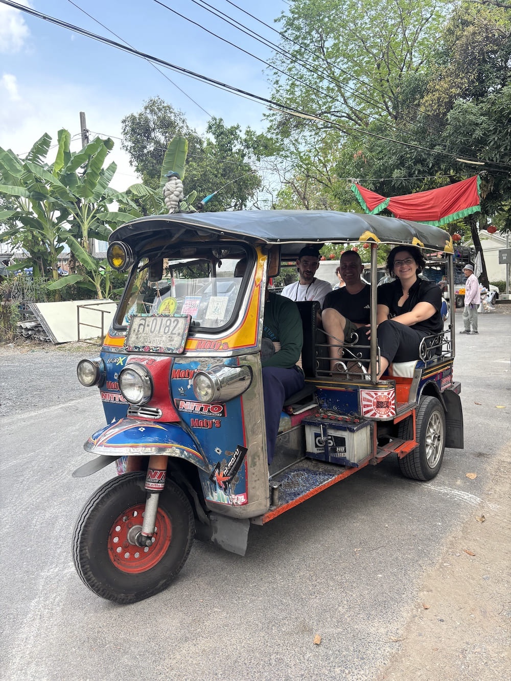 Longtail boat on a Thai island